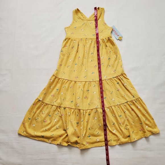Cat & Jack By Target Girl's Sleeveless Knit Maxi Dress Light Mustard Sz XS (4-5) - Picture 16 of 16